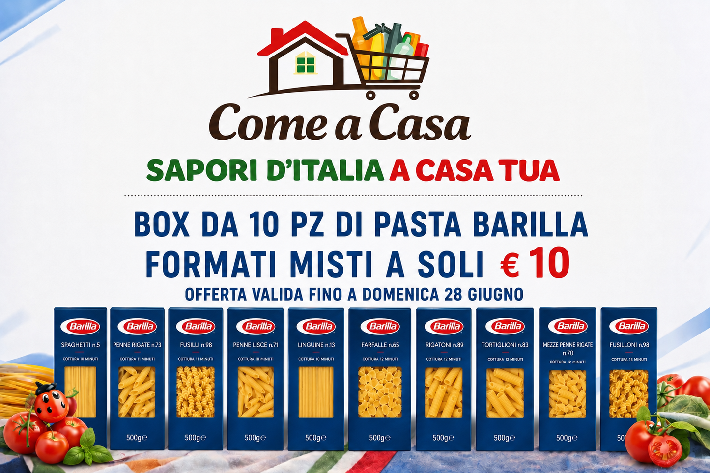 BOX PASTA BARILLA 10PZ FORMATI MISTI - 5KG