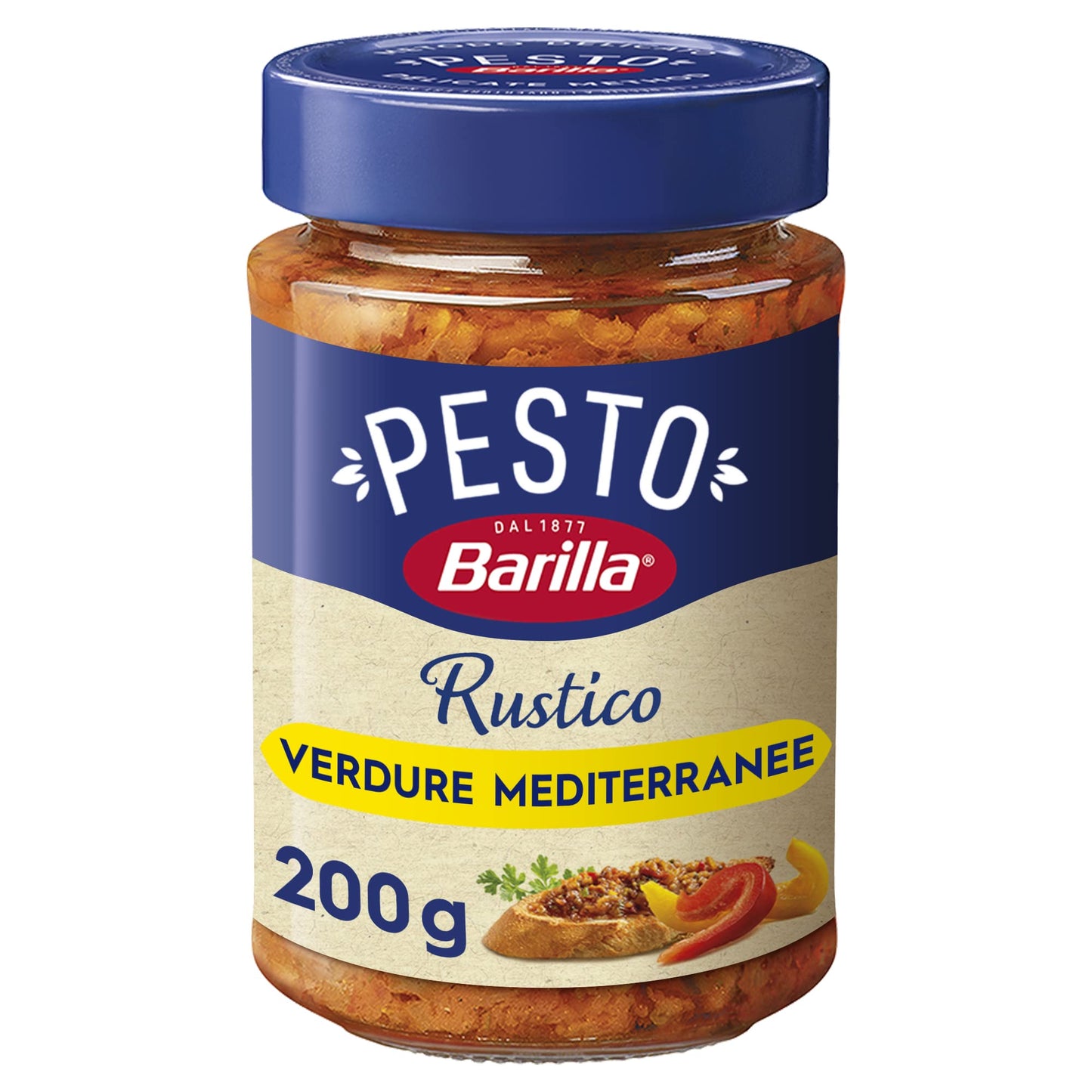 BARILLA PESTO RUSTICO MEDITERRANEO 200GR