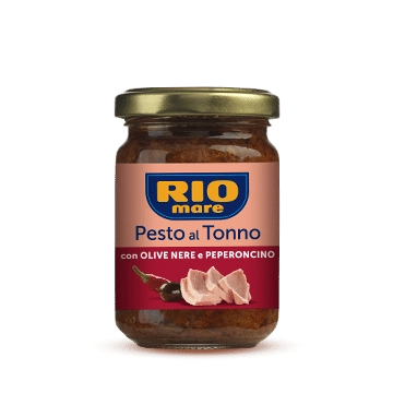 RIO MARE TUNA PESTO WITH BLACK OLIVES AND CHILI PEPPER 130G