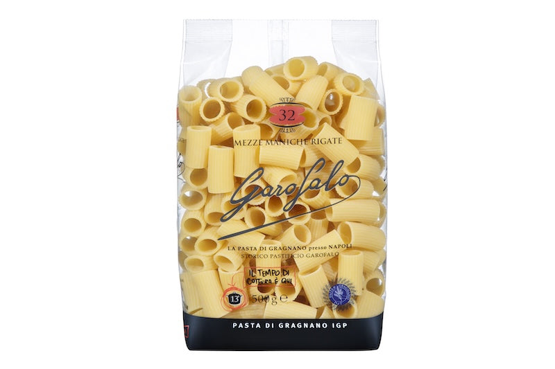 GAROFALO MEZZE MANICHE RIGATE PASTA DI GRAGNANO IGP - 500GR