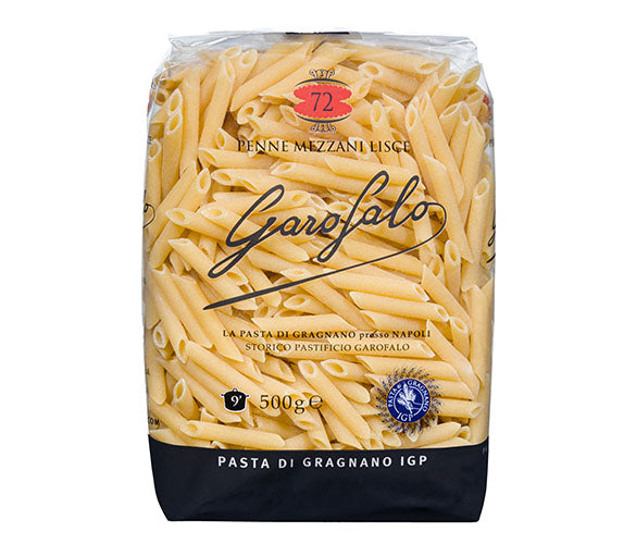 GAROFALO PENNE MEZZANI LISCE PASTA DI GRAGNANO IGP - 500GR