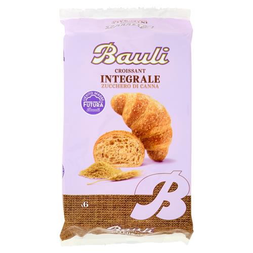 BAULI CROISSANT INTEGRALE CON ZUCCHERO DI CANNA - 6x37GR