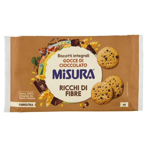 MISURA FIBREXTRA BISCOTTI INTEGRALI CON GOCCE DI CIOCCOLATO - 280GR