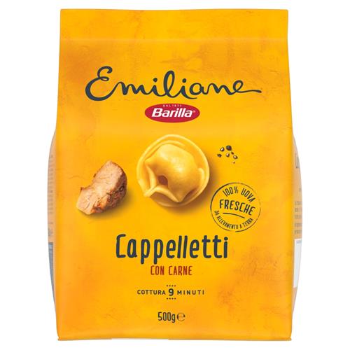 BARILLA EMILIANE CAPPELLETTI PASTA ALL’UOVO RIPIENO CON CARNE - 500GR