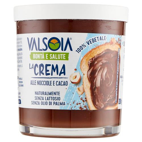 VALSOIA HAZELNUT & COCOA SPREAD GOODNESS AND HEALTH - 200GR