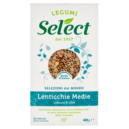 SELECTED MEDIUM LENTILS - 400GR