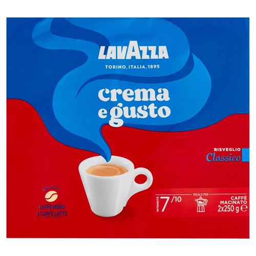 LAVAZZA CREMA E GUSTO CLASSICO CAFFÈ MACINATO - 2x250GR