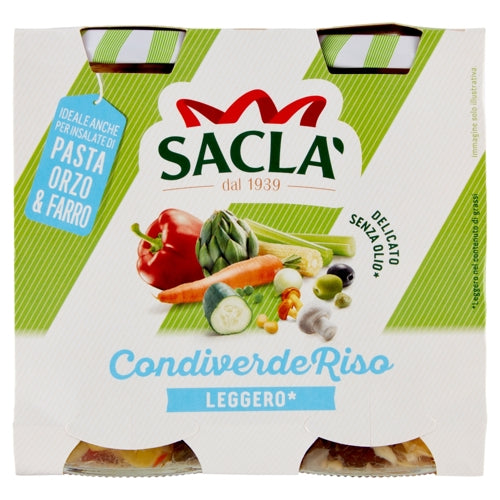 SACLA’ CONDIVERDE RISO LEGGERO - 2x290GR