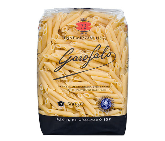 GAROFALO PENNE MEZZANI LISCE PASTA DI GRAGNANO IGP - 500GR