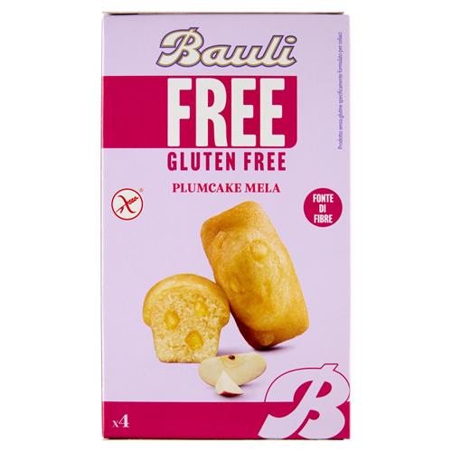 BAULI PLUMCAKE ALLA MELA GLUTEN FREE - 4x33GR