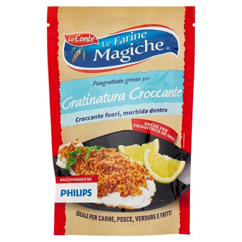 FARINE MAGICHE PANGRATTATO GROSSO PER GRATINATURA CROCCANTE - 200GR