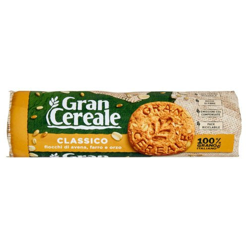GRAN CEREALE BISCOTTI CON FIOCCHI DI AVENA FARRO ED ORZO - 250GR