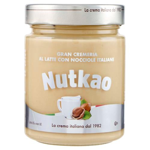 NUTKAO GRAN CREMERIA AL LATTE CON NOCCIOLE ITALIANE - 350GR
