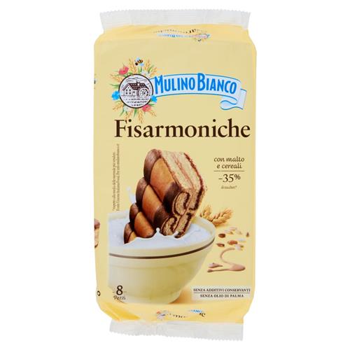 MULINO BIANCO FISARMONICHE MERENDA CON 8 CEREALI E CREMA AL CACAO & MALTO D’ORZO - 264GR