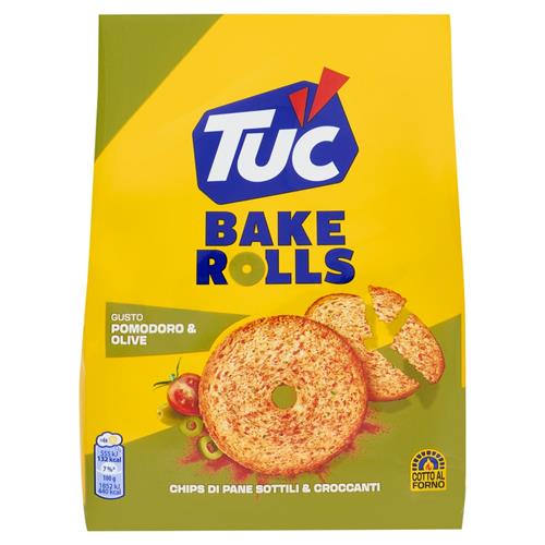TUC CROSTINI COTTI AL FORNO GUSTO POMODORO & OLIVE - 150GR