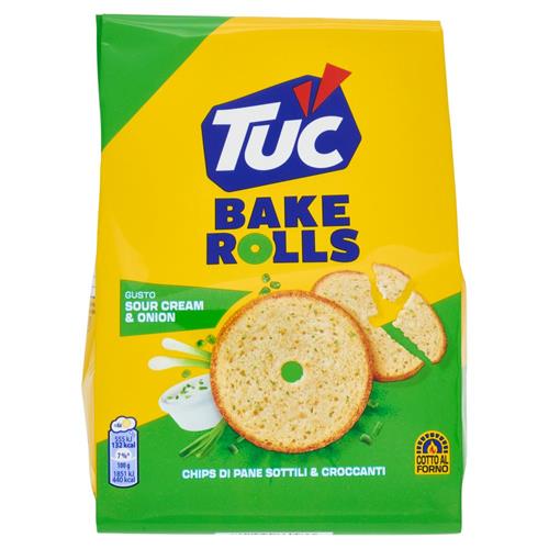 TUC CROSTINI COTTI AL FORNO GUSTO PANNA ACIDA & CIPOLLA - 150GR
