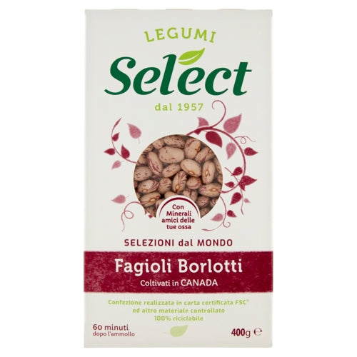 SELECTED BORLOTTI BEANS - 400GR