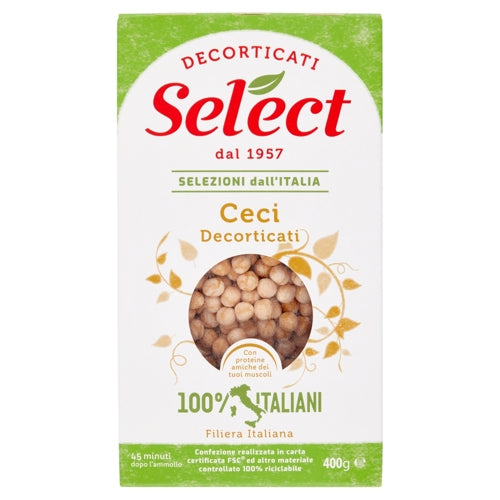 SELECTED HULLED CHICKPEAS - 400GR