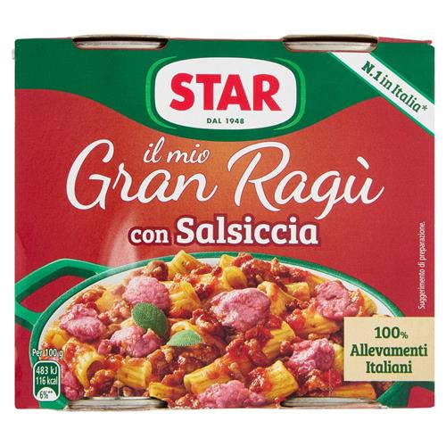 STAR GRAN RAGÙ WITH SAUSAGE - 2x180GR