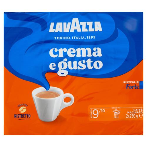 LAVAZZA CREMA E GUSTO FORTE CAFFÈ MACINATO - 2x250GR