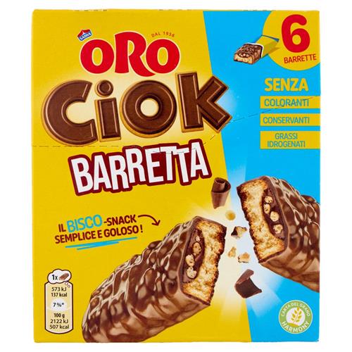 ORO SAIWA OROCIOK BARRETTA CON CIOCCOLATO AL LATTE - 6x27GR