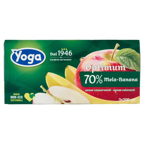 YOGA BRICK SUCCO MELA & BANANA - 3x200ML